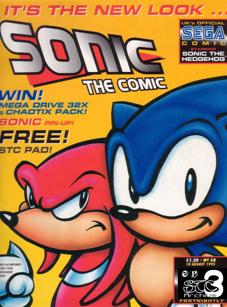 Sonic - The Comic Issue No. 058 Comic cover page